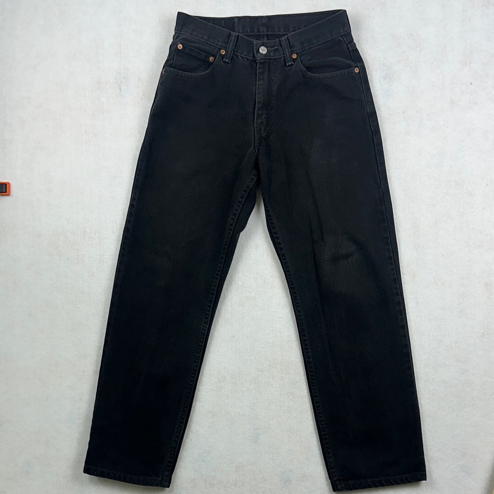 Levis 550 Black Men’s Relaxed Fit Casual Straight Leg Denim Jeans Black 29x30